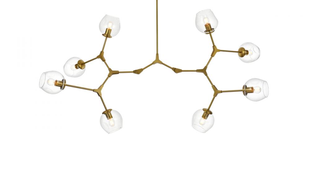 Elegant Lighting CAVOLI 1712G61BR Chandelier Modern - Brass