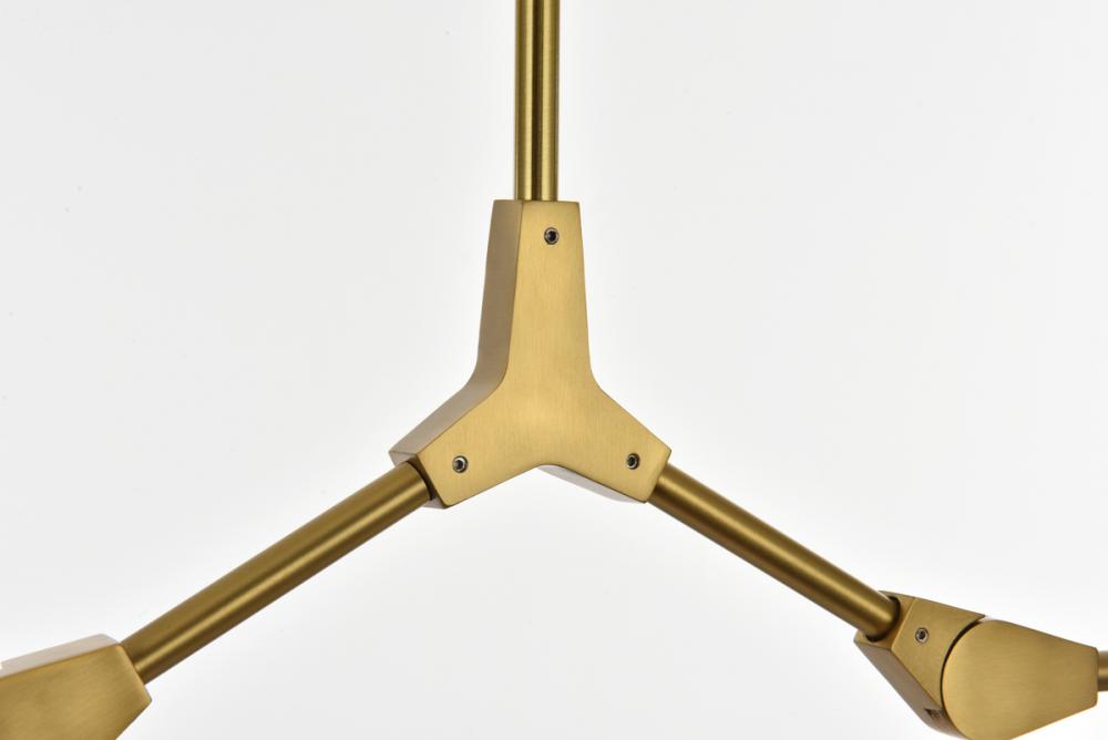 Elegant Lighting CAVOLI 1712G61BR Chandelier Modern - Brass