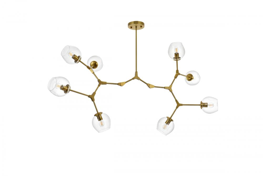 Elegant Lighting CAVOLI 1712G61BR Chandelier Modern - Brass