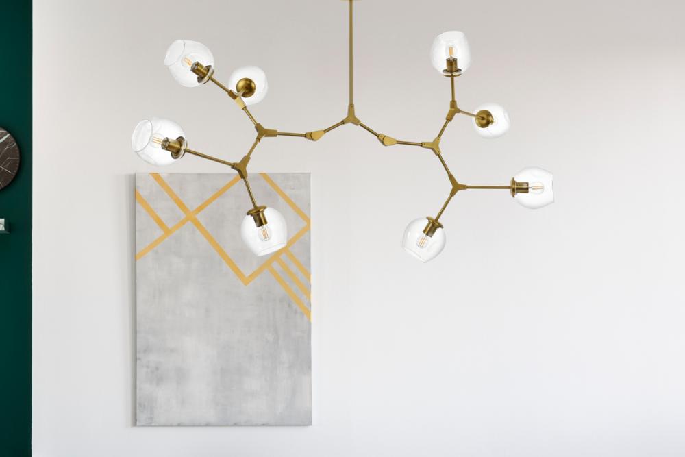 Elegant Lighting CAVOLI 1712G61BR Chandelier Modern - Brass